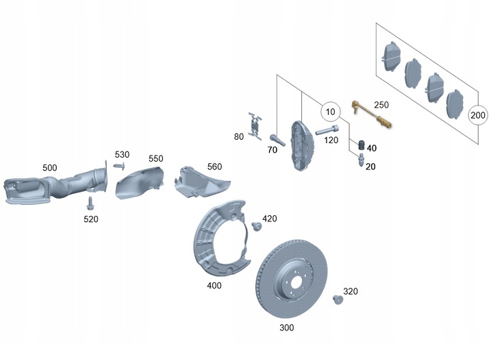 SENSOR ZAPATAS MERCEDES 