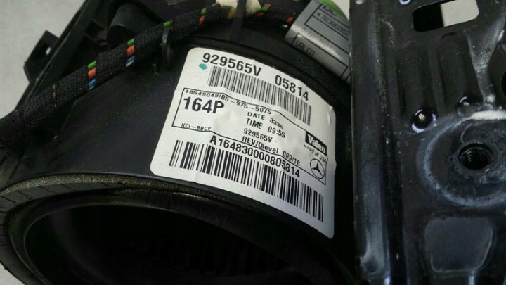MERCEDES ML W164 X164 HEATER BLOWER A1648300008 ENGINE FAN REAR