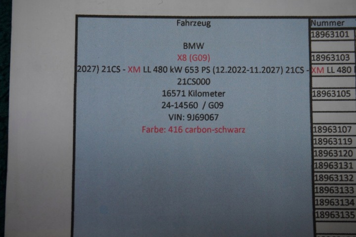 COURROIE RENFORCEMENT RADIATEURS BMW XM X8 G09 S68X