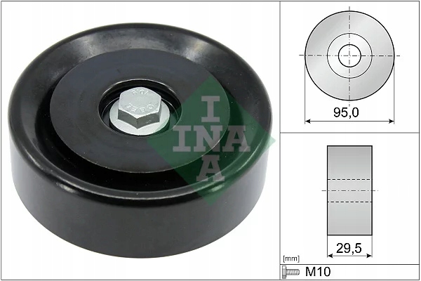 INA 532 0959 10 ROLLO KIERUNKOWA / PROWADZACA, CORREA DE CUÑA ZEBATY 