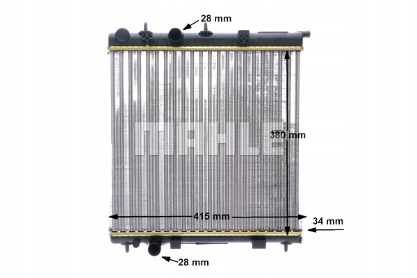 RADIATEUR MOTEUR EAU CITROEN C3 II C3 PICASSO DS3 DROIT #PETROLHEAD PRO+ KIT5