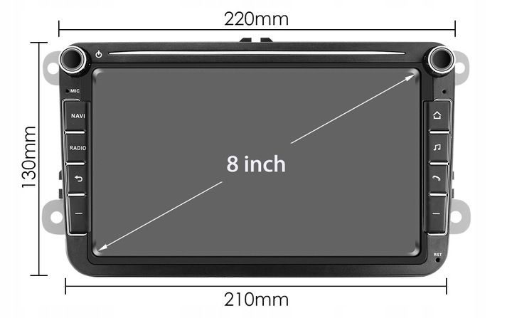 RADIO ANDROID VW GOLF V 5 VI 6 PASSAT B6 B7 CC POLO V TIGUAN I TOURAN I EOS 