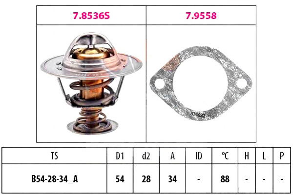 FACET TEMPERATURE REGULATOR FACET TH600788J 1880536 580536 820 photo 2 - milautoparts-fr.ukrlive.com