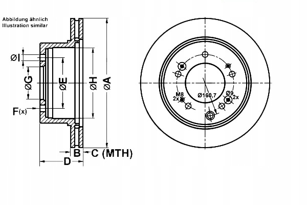 SET DISC BRAKE ATE MDC2227 J3310309 203 photo 2 - milautoparts-fr.ukrlive.com