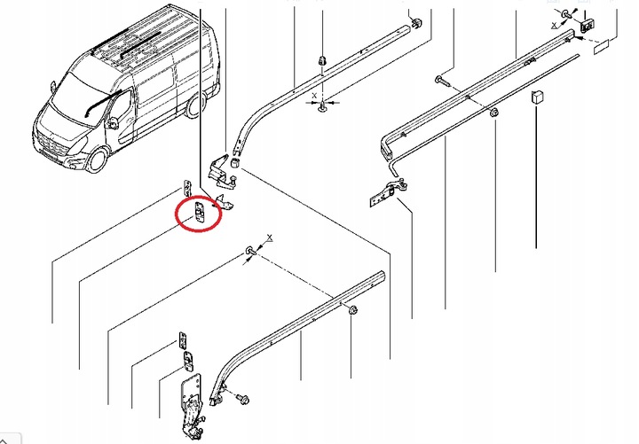 RANURA DE PUERTA PRZES. MASTER 3 MOVANO 8286100Q0A 