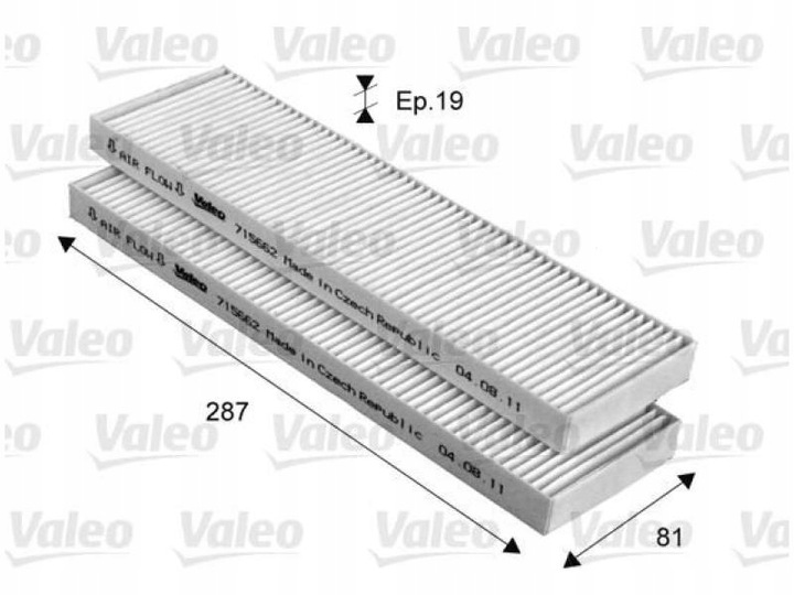 FILTRO DE CABINA VALEO 715662 