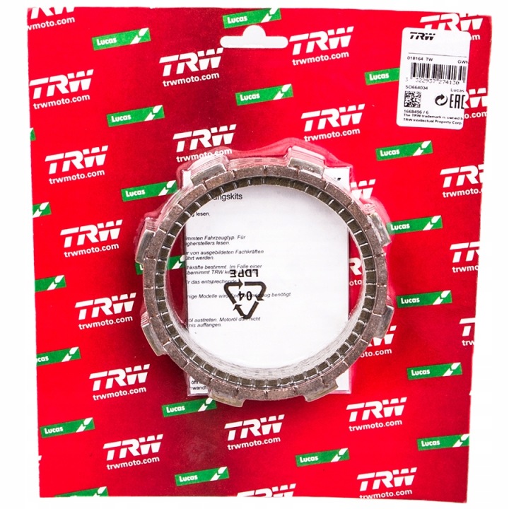 TRW LUCAS DISQUES SPRZEGLOWE SUZUKI RM 80 83-01, RM 85 02-17, DR 125 82-00,