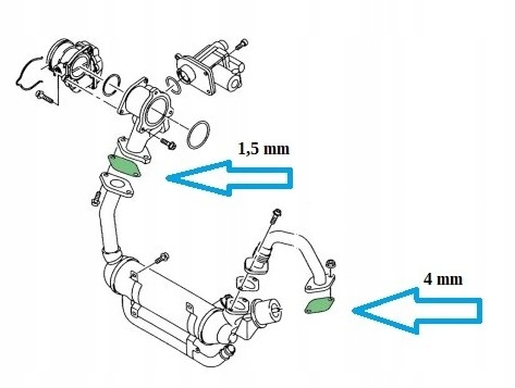 PLUGS EGR 1.9TD 1,9TDI SET VW AUDI SEAT SKOD 