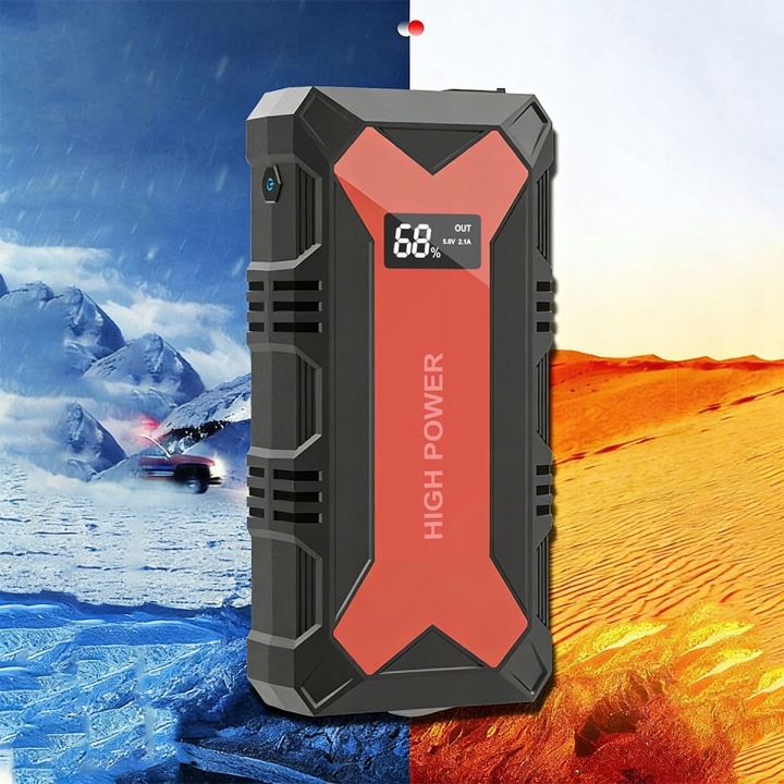DÉMARREUR AUTOMOBILE POWER PACK POWERBANK 12800 MAH, 12V 4000 A