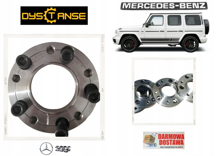 DISTANCIAS MERCEDES G CLASE SPRINTER 5X130 84,1 AL 5X112 66,5 20MM 