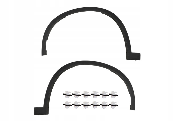 KIT PL BMW X1 F48 15-22 PRZEDNE BAGUETTES GARDE-BOUE 51777332338 51777332337