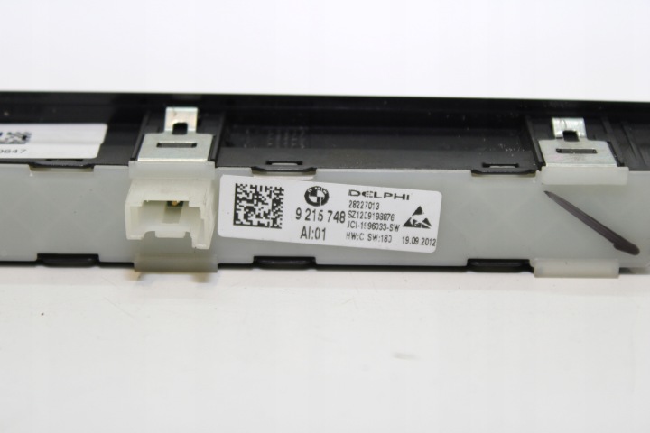 COMMUTATEUR MÉMOIRE SIÈGES BMW F01 F02 F10 9215748 DROIT NOIR
