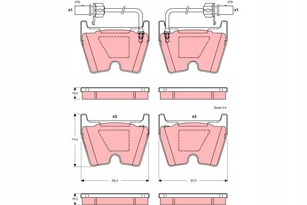 PADS BRAKE VW PHAETON 02- FROM CZUJ. photo 4 - milautoparts-fr.ukrlive.com