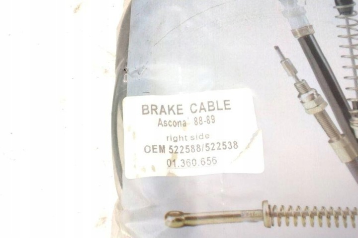 CÂBLE FREINS MANUEL OPEL VECTRA A (86_, 87_) 522538 2.0L GASOLINE 85KW