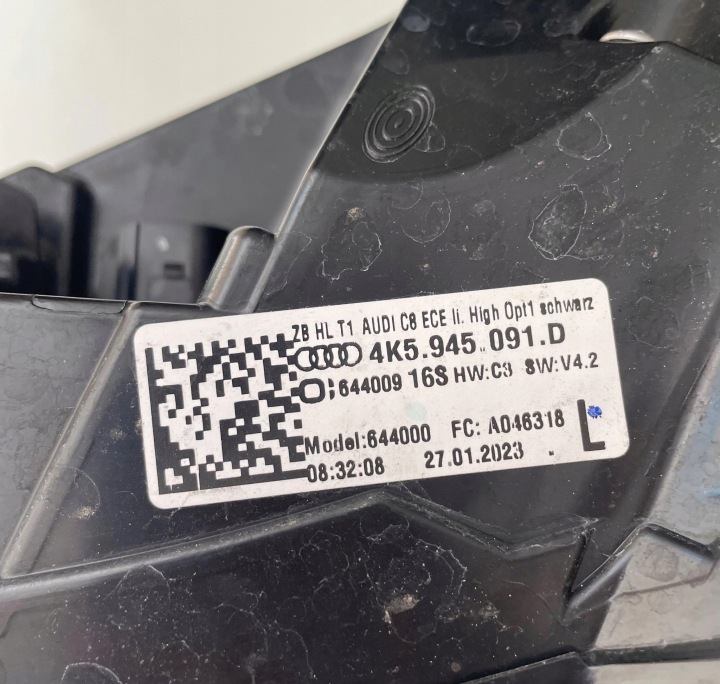 PHARE ARRIÈRE ARRIÈRE GAUCHE AUDI A6 C8 LED MATRIX 4K5945091D NEUF ORIGINAL