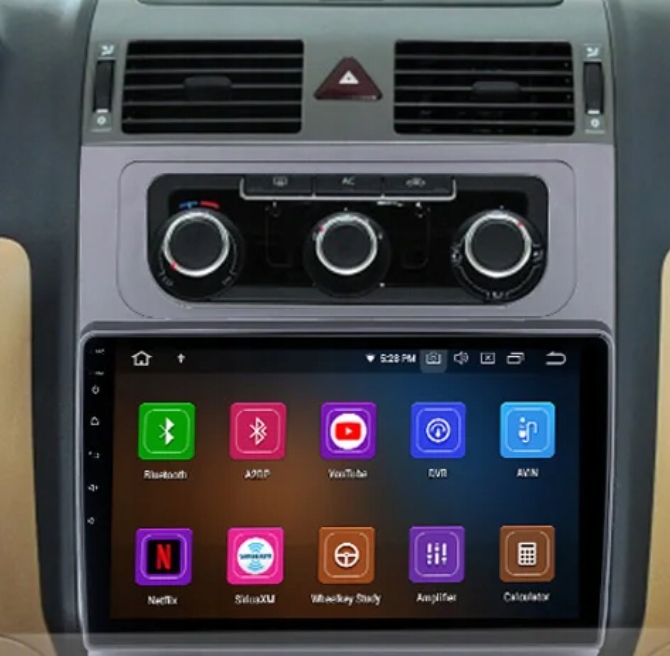 RADIO ANDROID NAVEGACIÓN XQ430S QLED CARPLAY LTE GPS DSP VW TOURAN I 10-15 