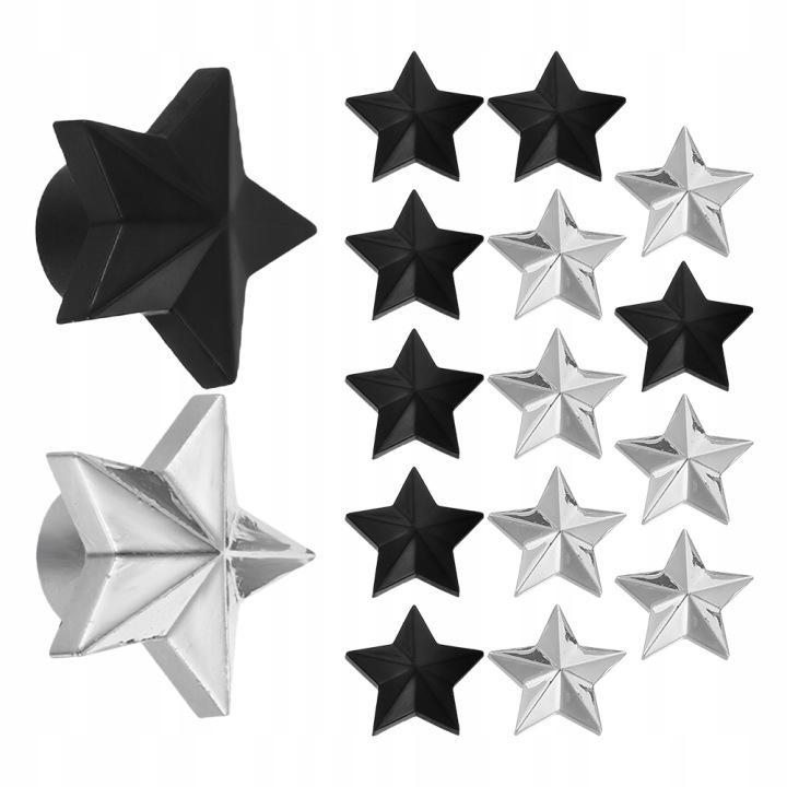 16PCS DURABLE STAINLESS STEEL STAR VALVE STEM CAPS FOR AUTO TIRES