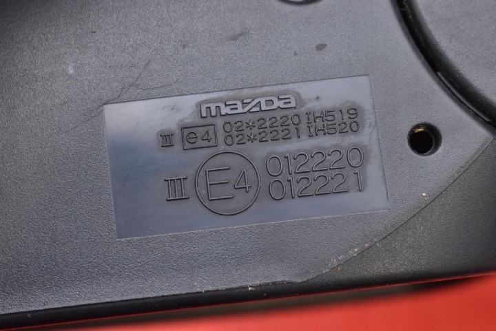 RÉTROVISEUR DROIT NOIR EUROPE 012220 MAZDA 3 1 I BK LIFT 06-09 5 GOUPILLE