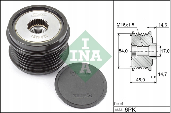 EMBRAGUE ALTERNADOR INA 535 0308 10 