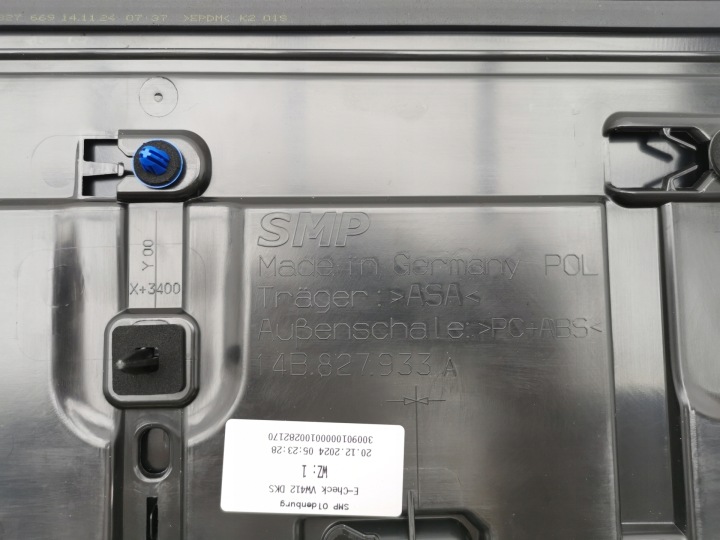 SPOILER SPOILER ARRIÈRE ARRIÈRE COUVERCLES DE COFFRE VW ID.7 UNIVERSEL TOURER L041 NEUF ORIGINALE
