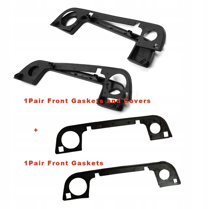 51218122441 51218122442 Four Piece Handle Exterior Kit Covers with G~59372 photo 1 - milautoparts-fr.ukrlive.com