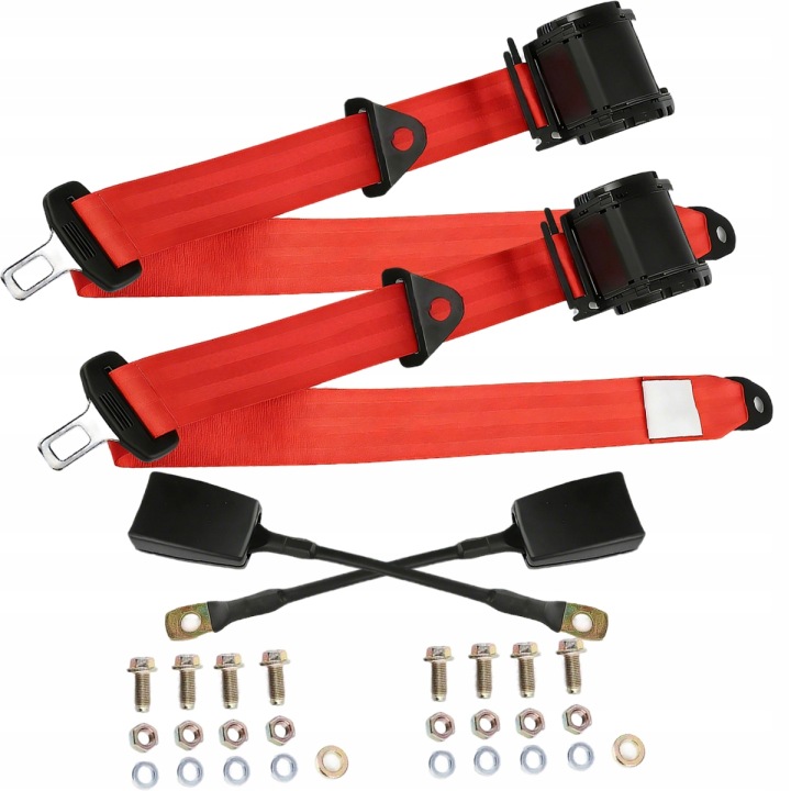 UNIVERSEL 3-PT RÉGLABLE SAMOZWIJAJACY SIE CEINTURE DE SÉCURITÉ CAR TRUCKS