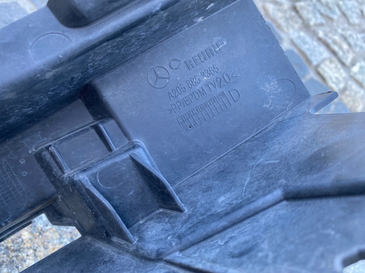 MERCEDES 205 C CLASSE AMG GLISSIÈRE RENFORCEMENT POUTRE AVANT 2058853365 ORIGINAL