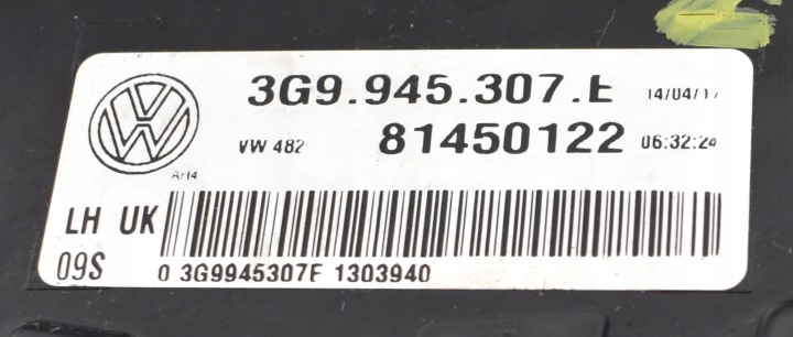 PHARE ARRIÈRE DANS COUVERCLE DE COFFRE GAUCHE UNIVERSEL LED 3G9945307 VW VOLKSWAGEN PASSAT VIII B8