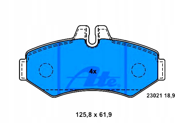 PLAQUETTES FREIN VW T. LT 28- 46 2.5- 2.8 TDI 96- 06