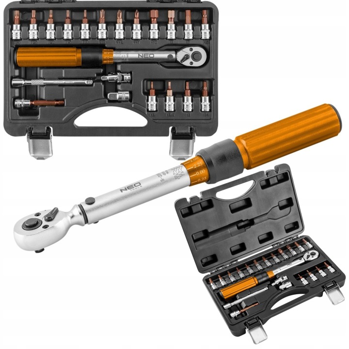 CLÉ DYNAMOMETRYCZNY AVEC NASADKAMI NEO TOOLS 08-821