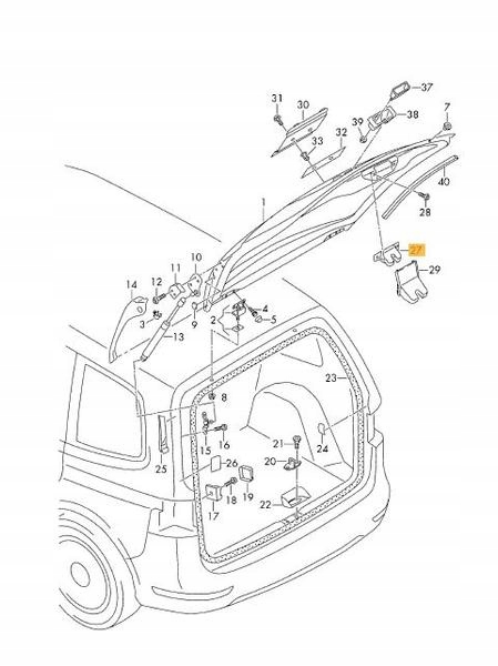 CERRADURA DE MALETERO VW SHARAN 11- 