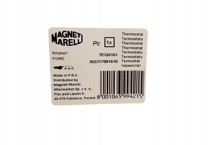 THERMOSTAT FORD TRANSIT 2.2 TDCI DISEL 13-19 BK3Q8A586AA MAGNETI MARELLI