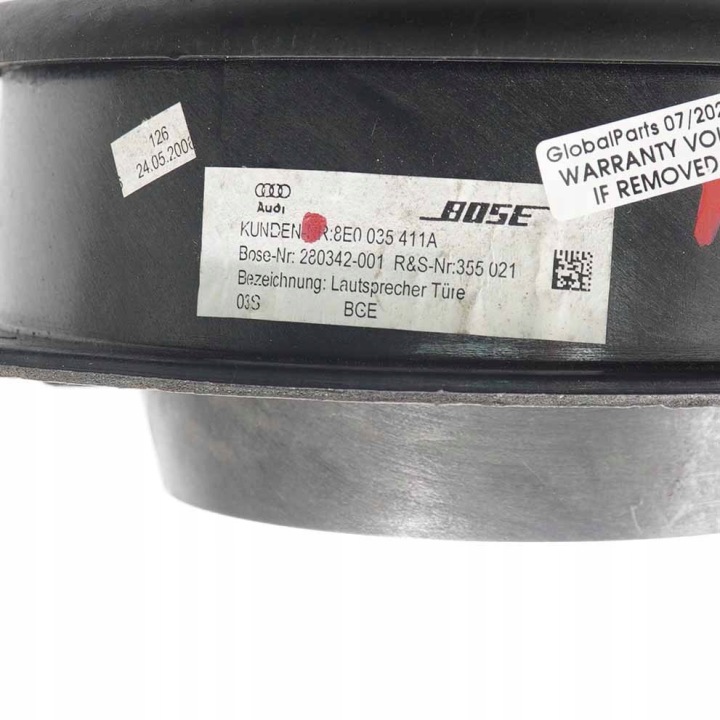 HAUT-PARLEUR PORTES BOSE AUDI A4 B6 B7 A3 8P 8E0035411A