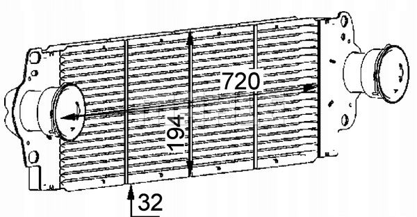 G08FD7_C RADIATEUR AIR D'ADMISSION CONVIENT VERS