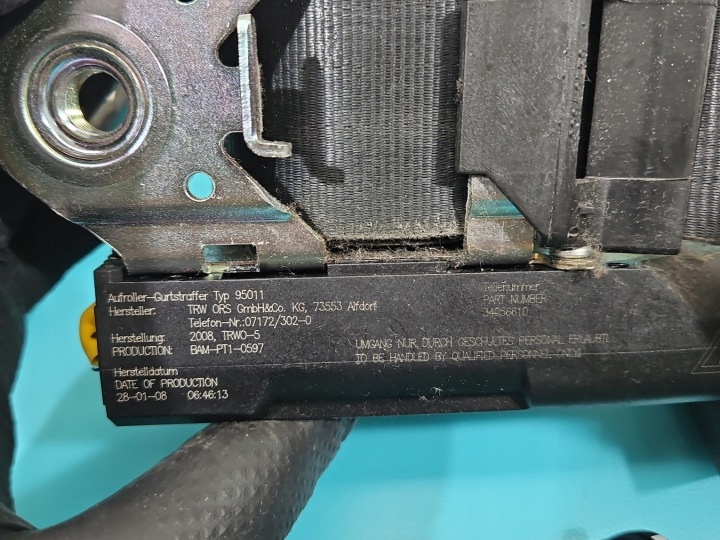 CEINTURE DE SÉCURITÉ AVANT GAUCHE CONDUCTEUR VW TIGUAN I 07- 5N1857705 EUROPE