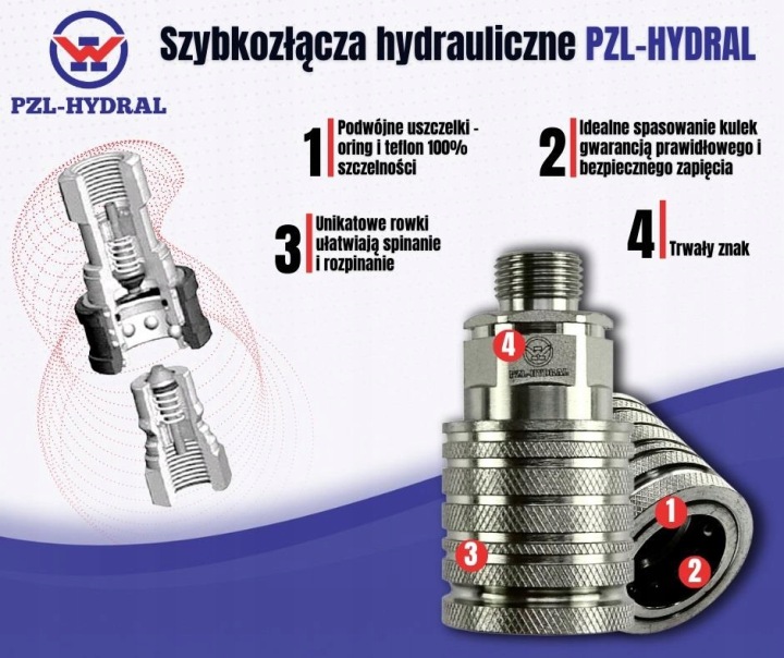 RACCORD RAPIDE RACCORD HYDRAULIQUE WTYKA LONG M18X1.5 GZ EURO