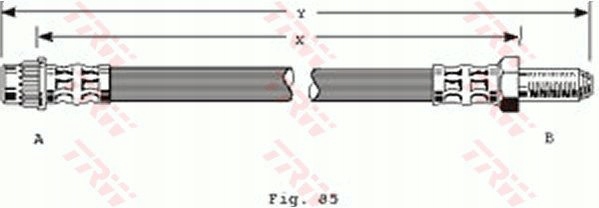 TRW PHB288 FIL DE FREIN FLEXIBLE