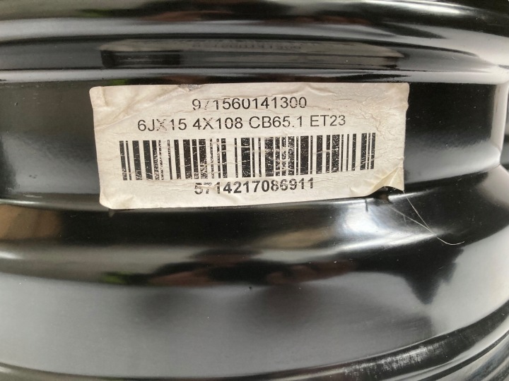 JANTES 15 CITROEN C2 C3 C4 BERLING DS3 PEUGEOT 207 208 301 307 PARTENAIRE (K44)