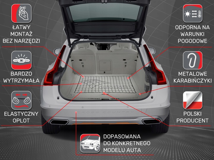 MERCEDES CLASE A W176 HATCHBACK 12-18 CON RED PARA DE MALETERO 