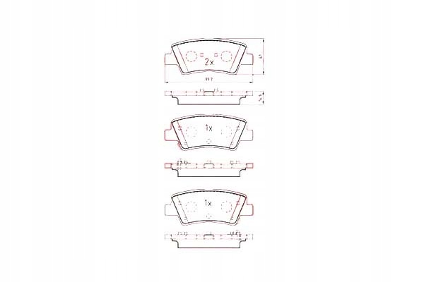 ZAPATAS DE FRENADO HYUNDAI I40 11- PARTE TRASERA 