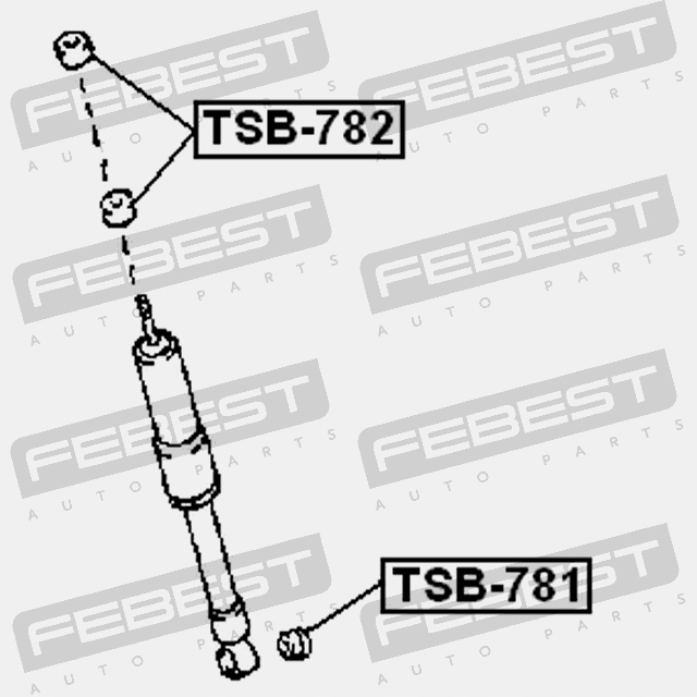 COUSSIN AMORTISSEUR FIXATION FEBEST TSB-782