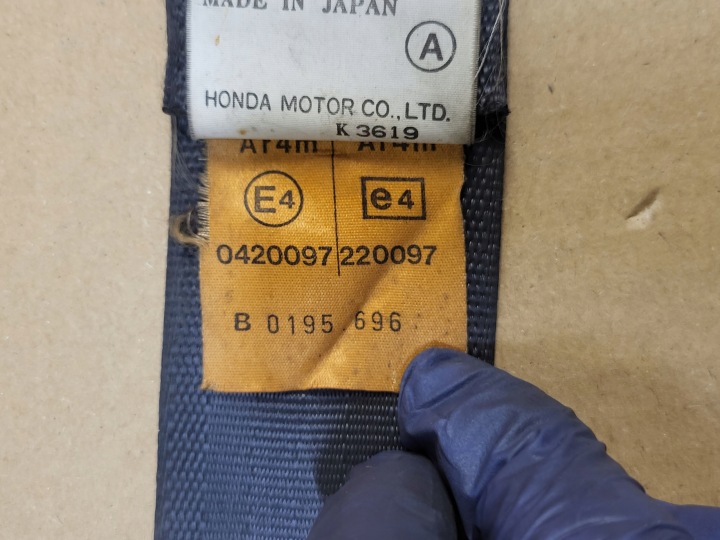 CEINTURE DE SÉCURITÉ GAUCHE AVANT AVANT HONDA CIVIC V COUPÉ 3 D OE EUROPE