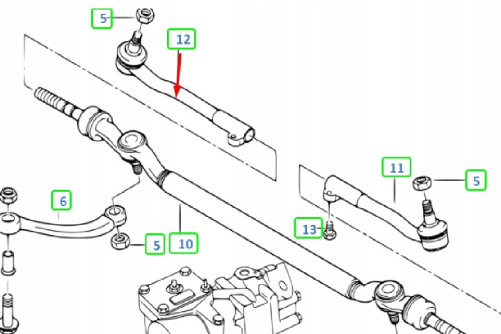 BMW 7 E38 BIELLETTE DE DIRECTION AVANT DROIT 32211141346 NEUF ORIGINAL