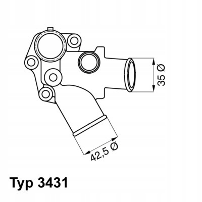 THERMOSTAT LIQUIDE REFROIDISSEMENT (80°C, DANS BOÎTIER CONVIENT VERS CITROEN C25,