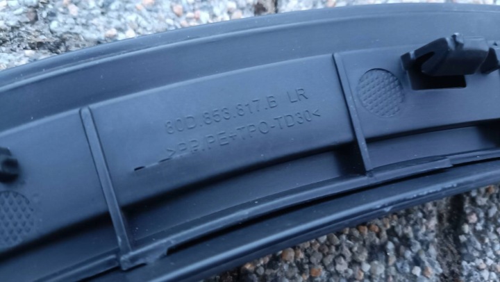 MOULURE GARDE-BOUE ARRIÈRE GAUCHE AUDI Q5 80A