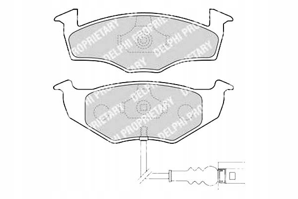 DELPHI PLAQUETTES FREIN LP1709