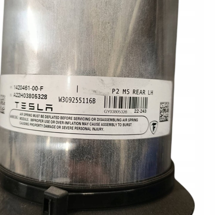 TESLA AVEC 2022 CÔTÉ GAUCHE AMORTISSEUR SUSPENSION PNEUMATIQUE ESSIEUX ARRIÈRE