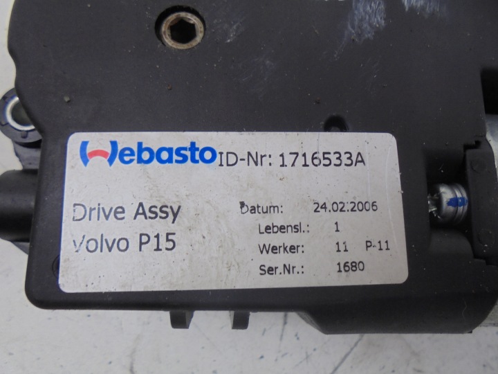 PETIT MOTEUR MÉCANISME COUVERCLES DE COFFRE 1716533A VOLVO C70 II