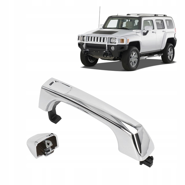 AGARRADERO EXTERIOR CROMO HUMMER H3 CON 15296932 