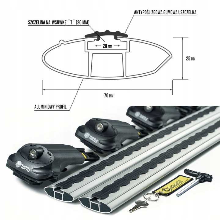 MALETERO DE TECHO AL PARRILLAS PARA RENAULT KOLEOS I (Y) 2008-2015 PLATEADO DE VIGA 